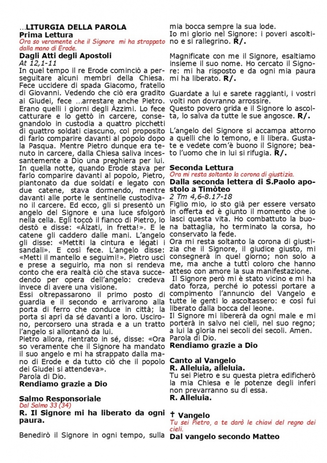 COLOMBA - Parrocchia San Gregorio Magno