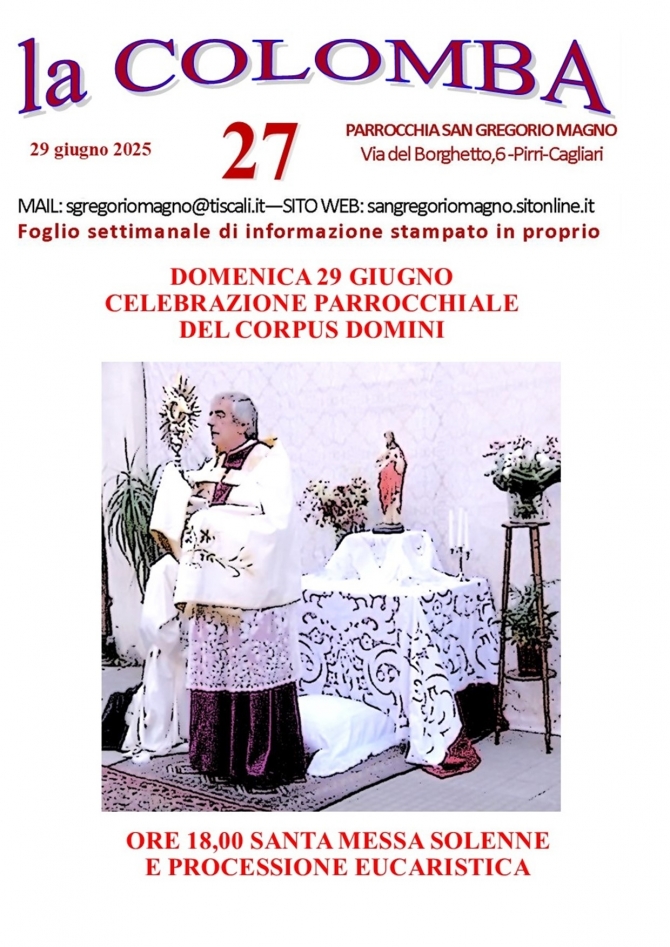 COLOMBA - Parrocchia San Gregorio Magno