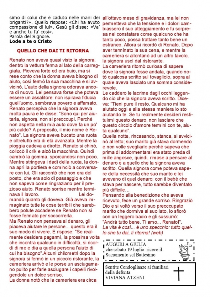 COLOMBA - Parrocchia San Gregorio Magno