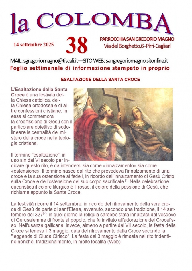 COLOMBA - Parrocchia San Gregorio Magno