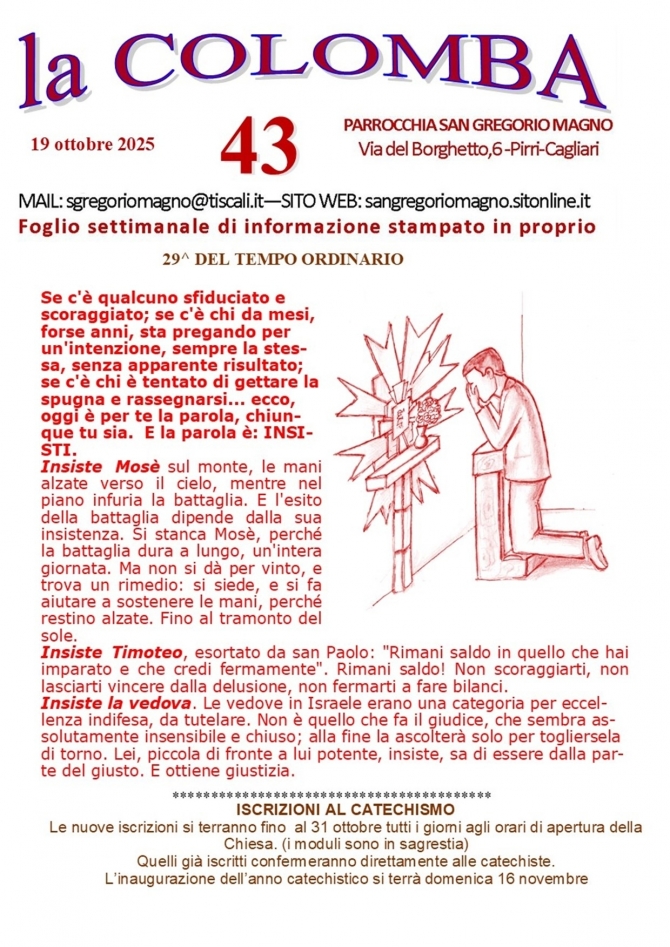 COLOMBA - Parrocchia San Gregorio Magno