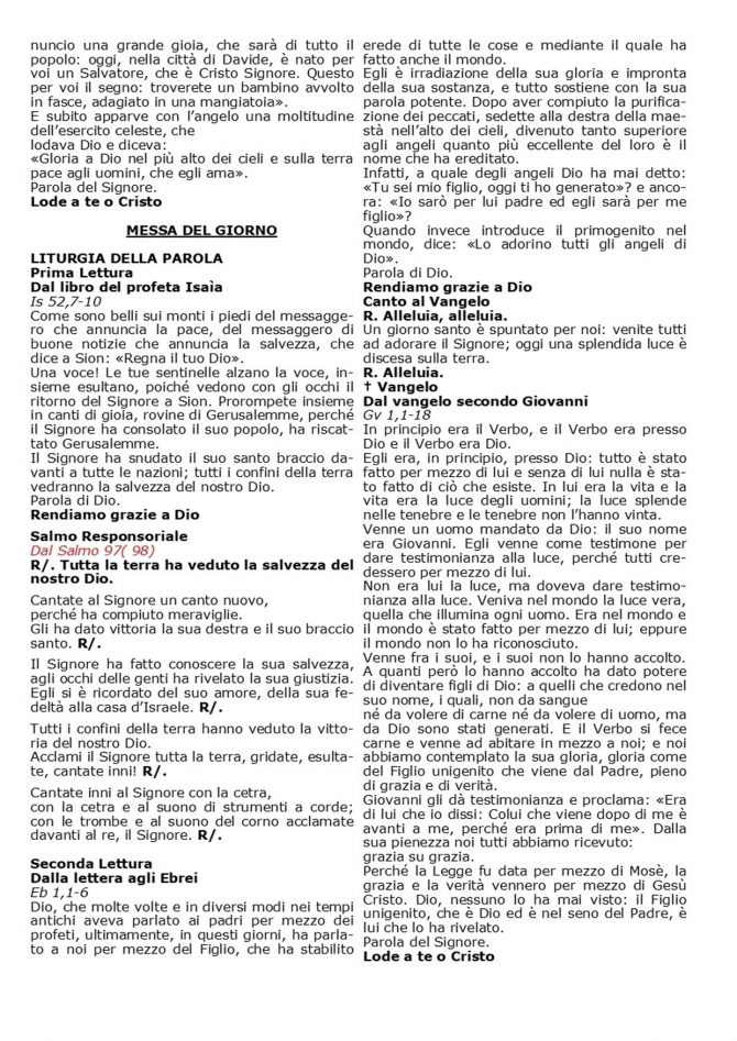 COLOMBA - Parrocchia San Gregorio Magno