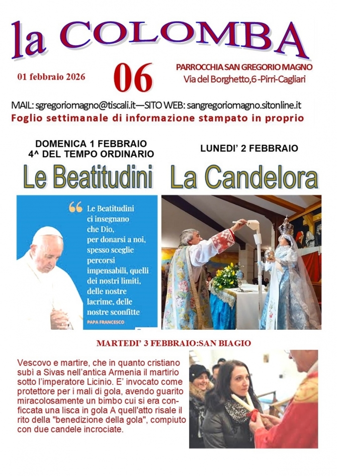 COLOMBA - Parrocchia San Gregorio Magno