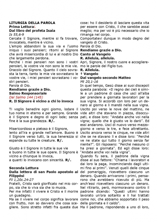 COLOMBA - Parrocchia San Gregorio Magno
