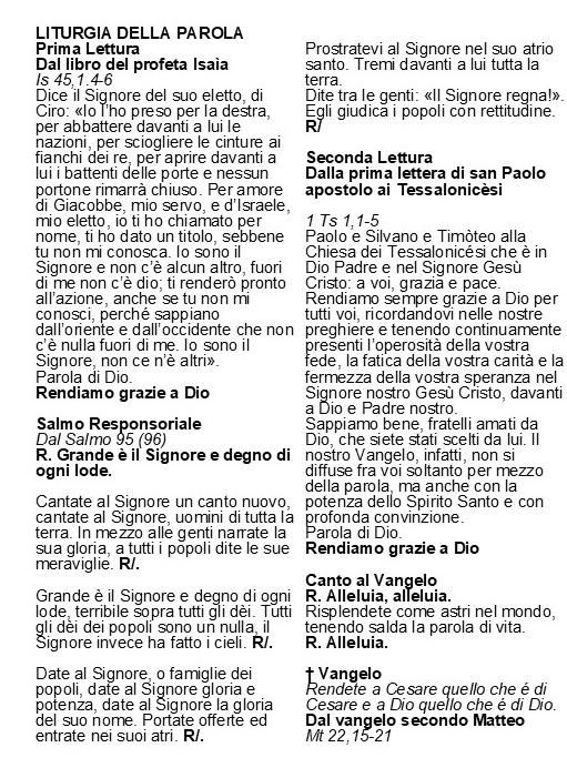 COLOMBA - Parrocchia San Gregorio Magno